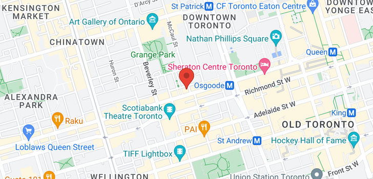 map of 224 QUEEN ST W